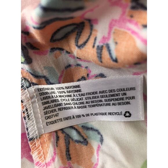 Lilly Pulitzer For Target Bright Floral Nosey Posey Swing/Baby Doll Top M - Picture 3 of 9